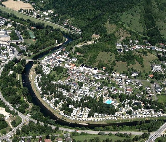 Luftbild Camping Echternacherbrück, © Campingpark Echternacherbrück