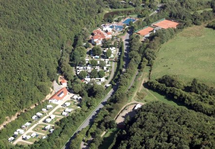 Aerial view of Camping In der Enz, © Felsenland Südeifel Tourismus