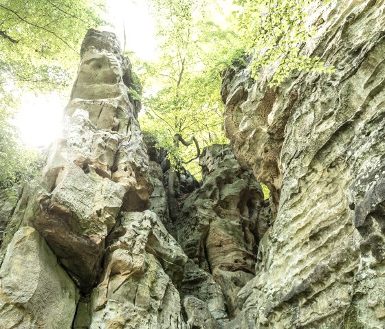 Felsmassiv in der Nähe der Teufelsschlucht im Felsenland Südeifel, © Rheinland-Pfalz Tourismus GmbH / D. Ketz