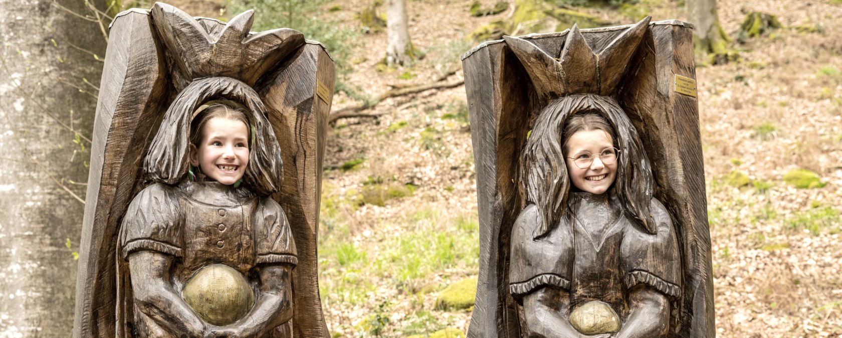 Selbst zur Märchenfigur werden auf dem Märchenpfad Bollendorf, © Eifel Tourismus GmbH, Dominik Ketz