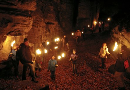 Fackelwanderng in der Teufelsschlucht, © Felsenland Südeifel Tourismus GmbH