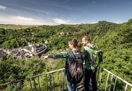 Blick von der großen Kanzel auf Neuerburg, © Eifel Tourismus GmbH, D. Ketz