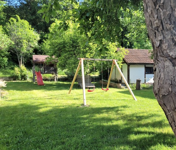 Jardin et aire de jeux pour enfants du moulin d'Irrel, © Irreler Mühle Ferienwohnungen & -häuser